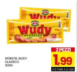 Eurospar Würstel Wudy Classico offerta