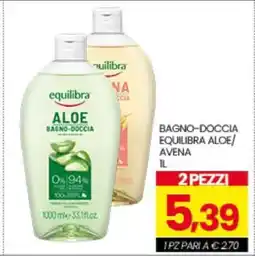 Eurospar BAGNO–DOCCIA EQUILIBRA ALOE/AVENA offerta