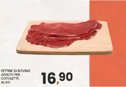 Eurospar FETTINE DI BOVINO ADULTO PER COTOLETTE AL KG offerta