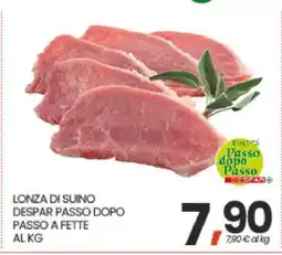 Eurospar LONZA DI SUINO DESPAR PASSO DOPO PASSO A FETTE AL KG offerta