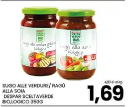Eurospar SUGO ALLE VERDURE/ RAGÙ ALLA SOIA offerta