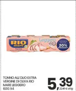 Eurospar TONNO ALL'OLIO EXTRA VERGINE DI OLIVA RIO MARE LEGGERO offerta