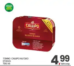 Eurospar TONNO CALLIPO ALL'OLIO D'OLIVA offerta