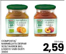 Eurospar COMPOSTA/MARMELLATA DESPAR SCELTAVERDE BIO offerta