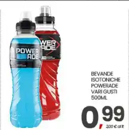 Eurospar BEVANDE ISOTONICHE POWERADE VARI GUSTI 500ML offerta