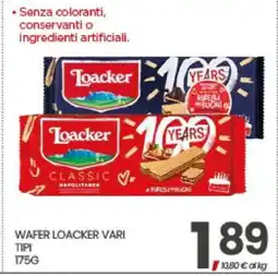 Eurospar WAFER LOACKER VARI TIPI offerta