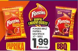 Eurospar Fonzies BBQ/Paprika Multipack X7 - 165G offerta
