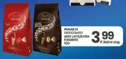 Eurospar PRALINE DI CIOCCOLATO LINDT LATTE/EXTRA FONDENTE offerta