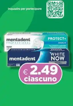 Acqua & Sapone Mentadent Professional Protect+ e Mentadent White Now offerta