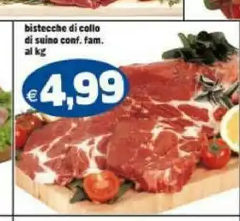 Bistecche di collo di suino