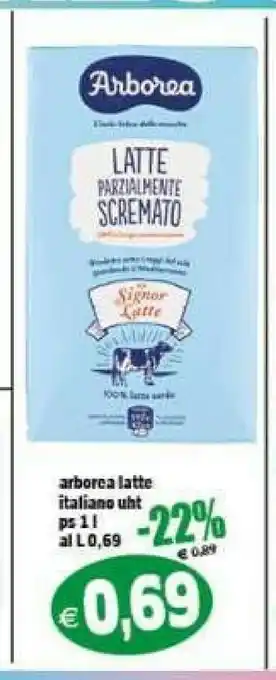 Latte parzialmente scremato uht