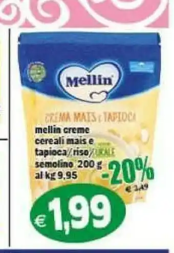 Creme cereali mais