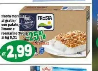 Merluzzo gratinato con pomodoro e basilico 360 g(ml)