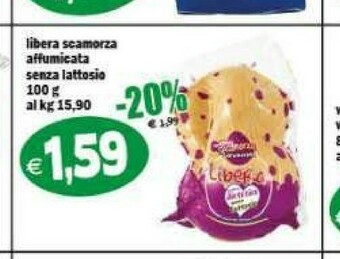 Il Castoro Supermercati Libera scamorza affumicata senza lattosio offerta