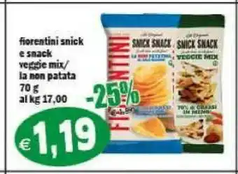 Il Castoro Supermercati Veg snick snack 70 g(ml) offerta