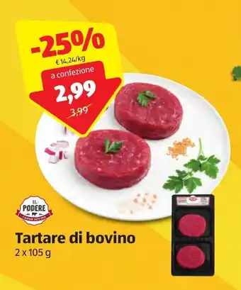 IL Podere Tartare di bovino 2x105g