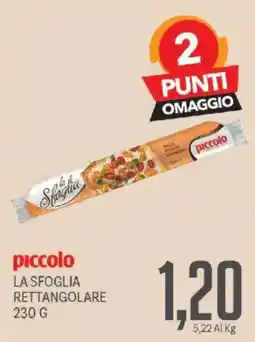 Supermercati Piccolo piccolo la sfoglia rettangolare offerta
