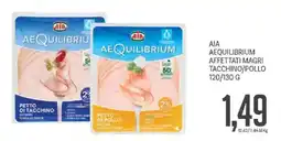 Supermercati Piccolo AIA AEQUILIBRIUM Affettati Magri Tacchino/Pollo offerta