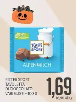 Supermercati Piccolo Ritter Sport Tavoletta di cioccolato vari gusti offerta