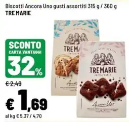 Iper La Grande Biscotti Ancora Uno gusti assortiti TRE MARIE offerta