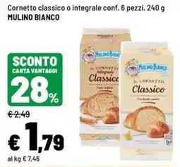 Iper La Grande Cornetto classico o integrale MULINO BIANCO offerta