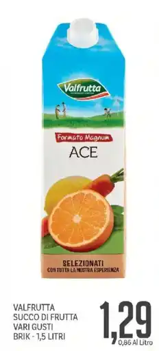 Supermercati Piccolo Valfrutta succo di frutta vari gusti offerta