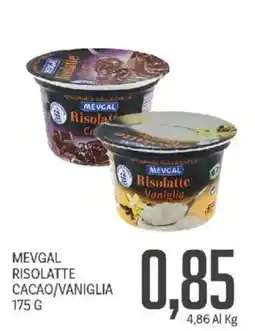 Supermercati Piccolo Mevgal risolatte cacao/vaniglia offerta