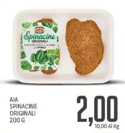 Supermercati Piccolo Aia spinacine originali offerta