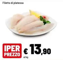 Iper La Grande Filetto di platessa offerta