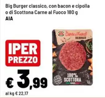 Big Burger classico Carne al Fuoco