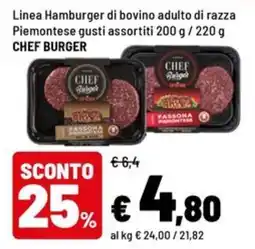 Iper La Grande Hamburger di bovino adulto di razza Piemontese offerta