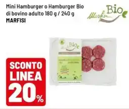 Iper La Grande Mini Hamburger o Hamburger Bio di bovino adulto MARFISI offerta