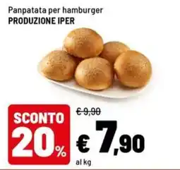 Iper La Grande Panpatata per hamburger produzione Iper offerta