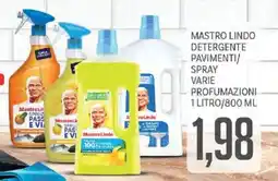 Supermercati Piccolo Mastro Lindo detergente pavimenti/spray offerta