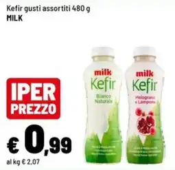 Iper La Grande Kefir milk offerta