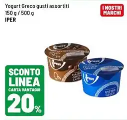 Iper La Grande Yogurt Greco gusti assortiti Iper offerta