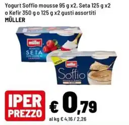 Iper La Grande Yogurt Soffio mousse Müller offerta