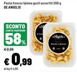 Iper La Grande Pasta fresca ripiena gusti assortiti DE ANGELIS offerta