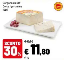 Iper La Grande Gorgonzola DOP Dolce Igorcreme IGOR offerta