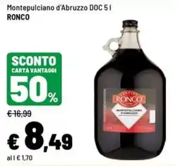 Iper La Grande Montepulciano d'Abruzzo DOC Ronco offerta