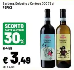 Iper La Grande Barbera, Dolcetto o Cortese DOC PEPICI offerta