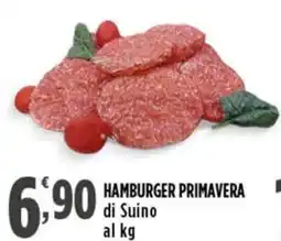 Rossotono Carrefour Hamburger Primavera di Suino offerta