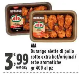 Rossotono Carrefour AIA Durango alette di pollo offerta