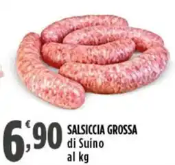Rossotono Carrefour Salsiccia grossa di suino offerta