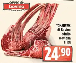 Rossotono Carrefour Tomahawk di Bovino adulto scottone offerta