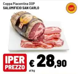 Iper La Grande Coppa Piacentina DOP Salumificio San Carlo offerta
