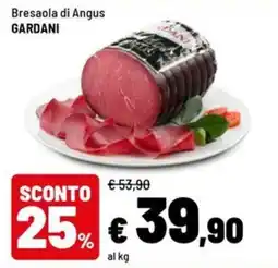 Iper La Grande Bresaola di Angus Gardani offerta