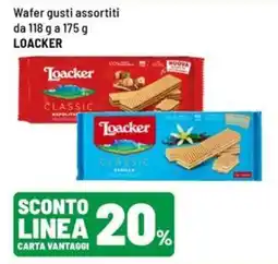 Iper La Grande Wafer gusti assortiti Loacker offerta