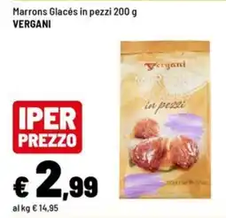 Iper La Grande Marrons Glacés in pezzi Vergani offerta