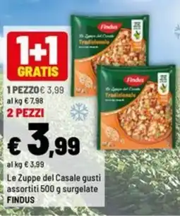 Iper La Grande Le Zuppe del Casale gusti assortiti FINDUS offerta